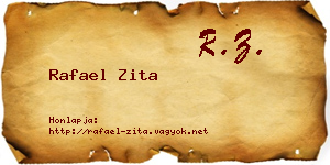 Rafael Zita névjegykártya